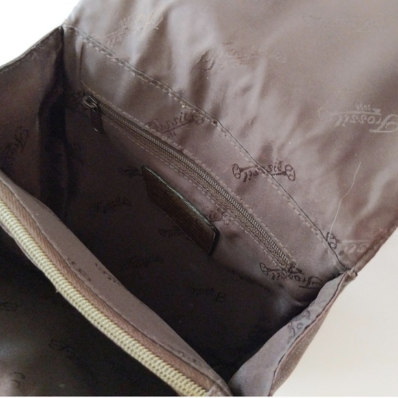Vintage Fossil Brown Leather Crossbody - Picture 9 of 12